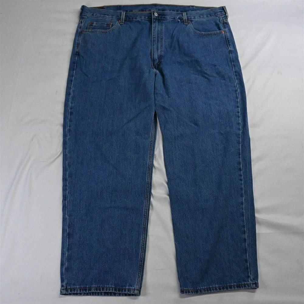 Levi's 48 x 30 550 Relaxed Fit‎ Medium Wash Waterless Denim Mens Jeans